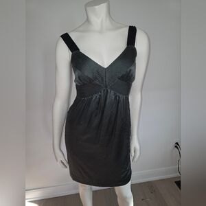 Banana Republic Olive Green silk mini dress US 2
